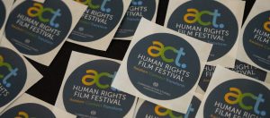 ACT Human Rights Film Festival stickers
