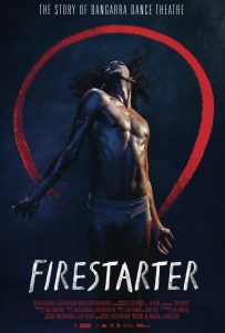 Firestarter movie poster with a dancer on the front.
